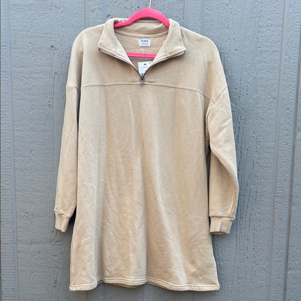 Cotton On Zizzi Zip Sweater Mini Dress Size: M - Picture 1 of 9